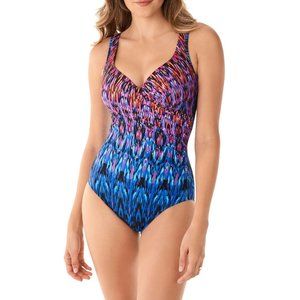NWT Miraclesuit Wrap Multicolor One Piece